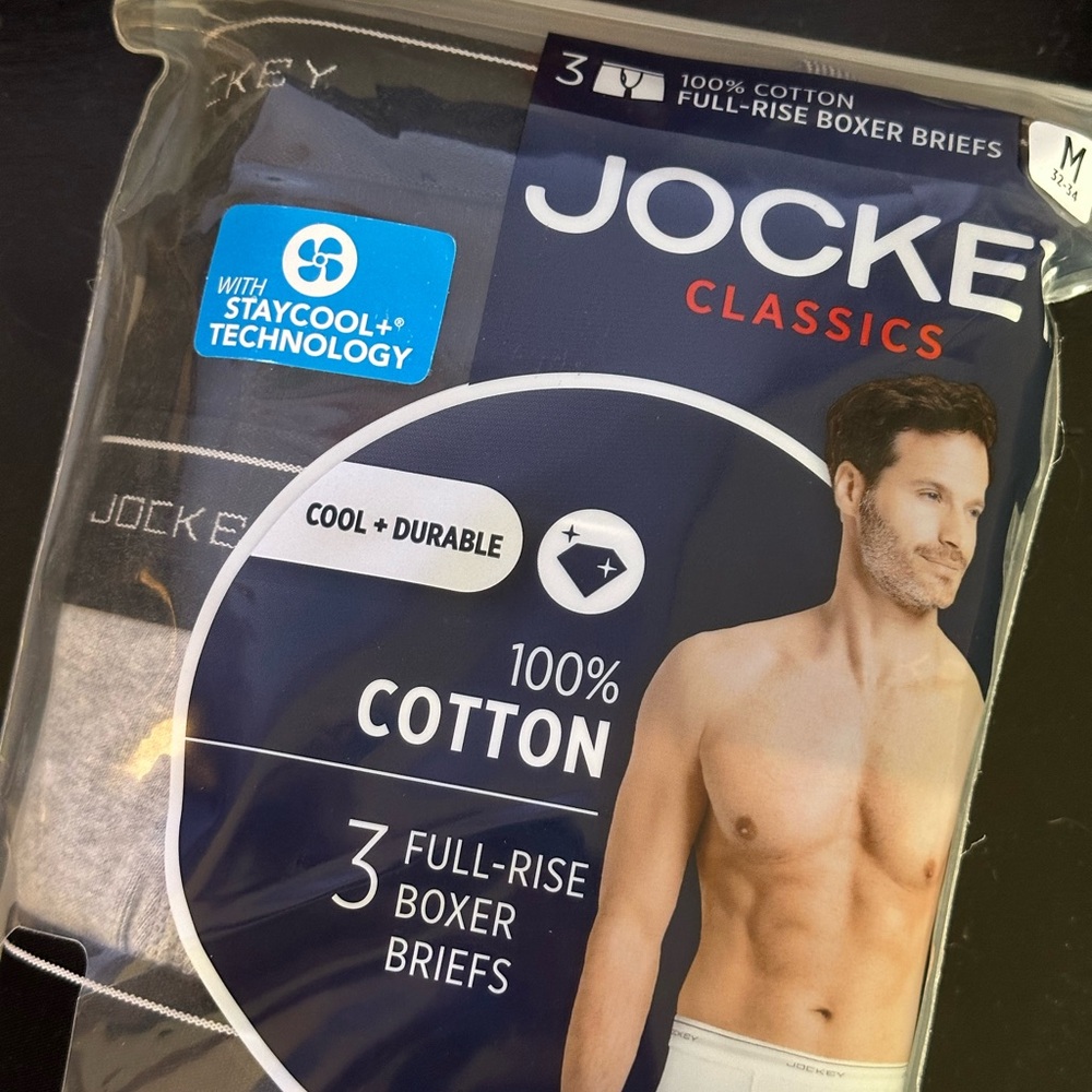 Jockey Classics Black Boxer Briefs - 3 Pack
